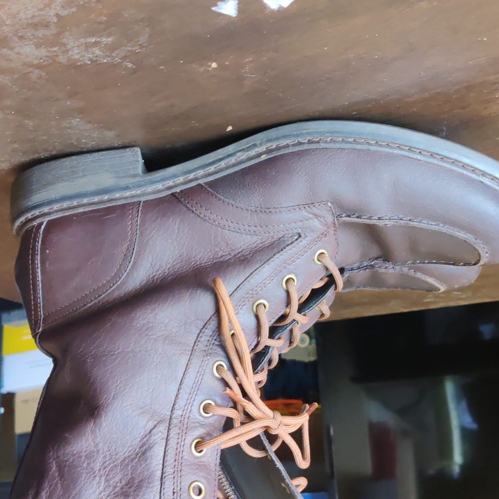 Leather boot.